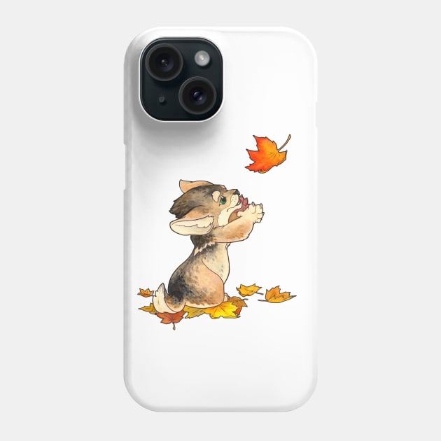 Fall Werewolf Puppy Phone Case by charamath