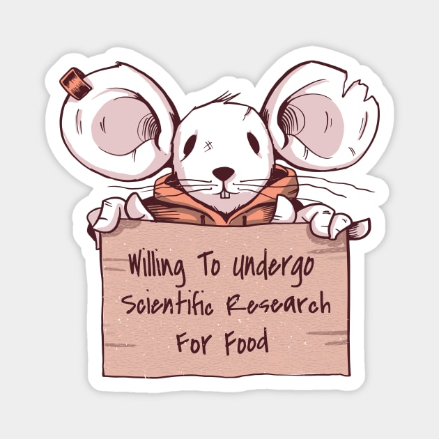 Scientific Research Mouse Magnet by Cosmo Gazoo
