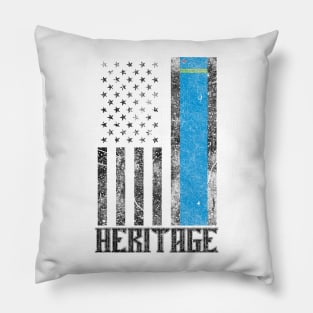 Aruba Hispanic Heritage destressed flag Pillow
