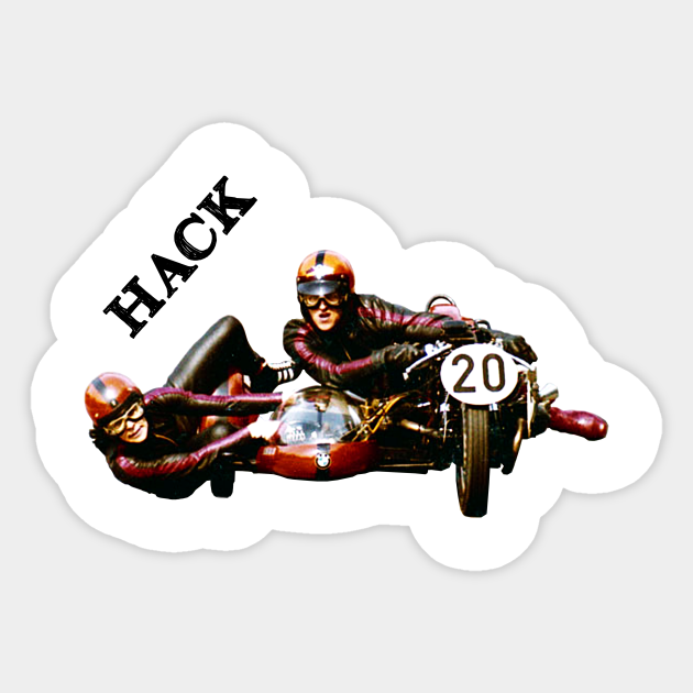 Hack Motorcycle Sidecar Racing Motorcycle Aufkleber Teepublic De