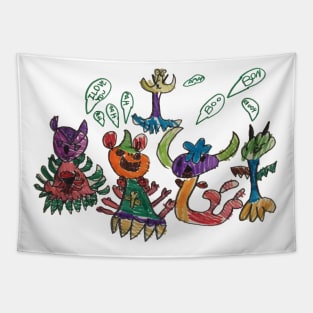 Monster Party Tapestry