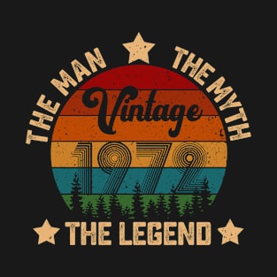 Father's Day Shirt Vintage 1972 The Men Myth Legend 48th Birthday Gift T-Shirt