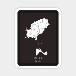 Ibiza Spain Island Map Magnet