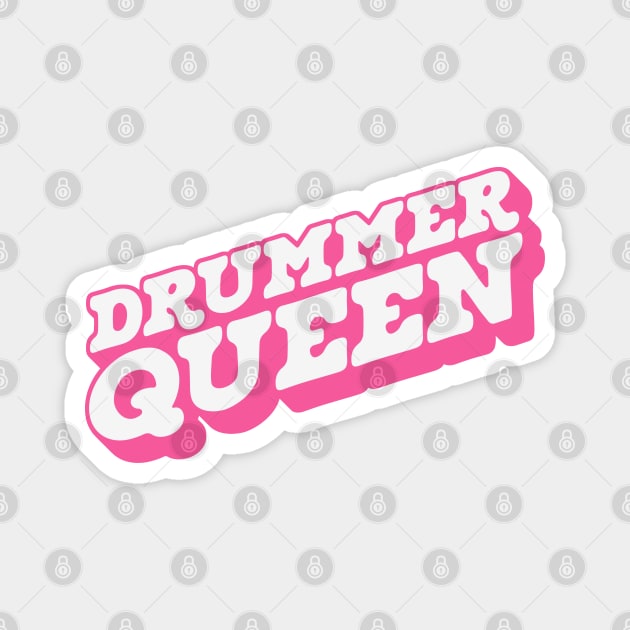 Drummer Queen Magnet by Issho Ni