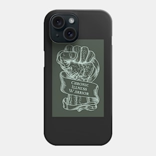 Chronic Illness Strong Fist green Phone Case