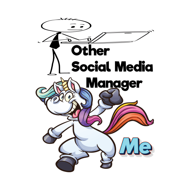 Other Social Media Manager Unicorn Me by ProjectX23Red