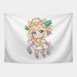 Virgo Chibi Zodiac Anime Girl Tapestry