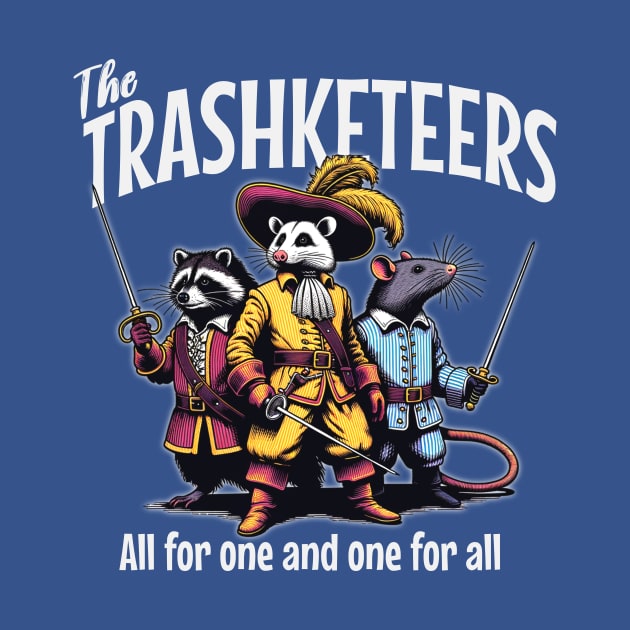 The Trashketeers - "All for One!" Raccoon, Rat, Possum by Critter Chaos