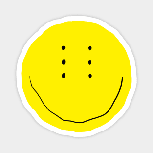 Six-Eyed Smiley Face Magnet