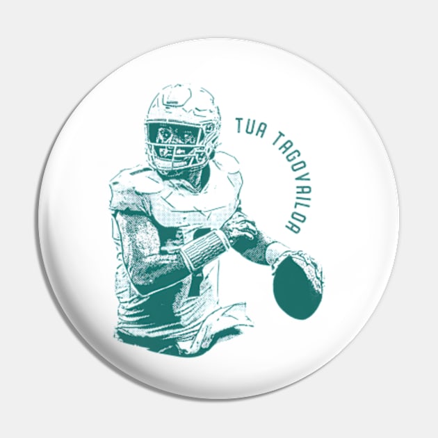 Tua Tagovailoa Miami Vinatge Mono Pin by danlintonpro