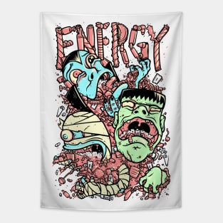 Energy - Halloween Candy Monsters Tapestry