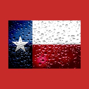 Flag of Texas - Raindrops T-Shirt