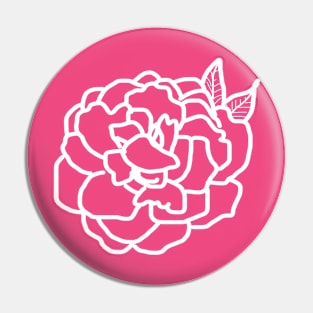 Rose doodle Pin