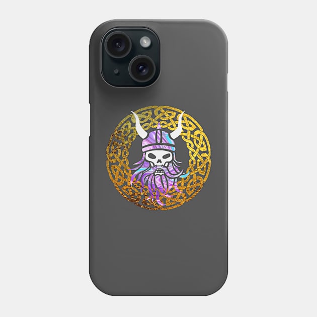 Viking Skull Phone Case by Wild Geometric