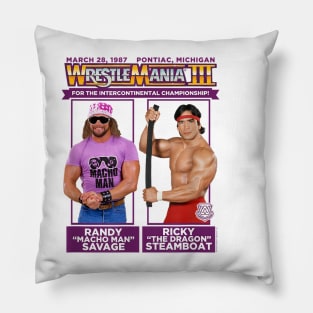 Macho Man Vs Steamboat Pillow