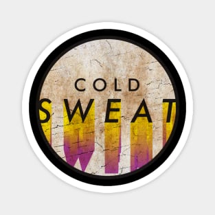 Cold Sweat - VINTAGE YELLOW CIRCLE Magnet