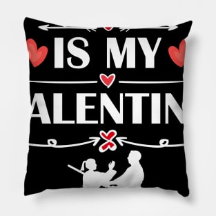 Aikido Is My Valentine T-Shirt Funny Humor Fans Pillow