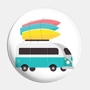 Travling and surf Pin