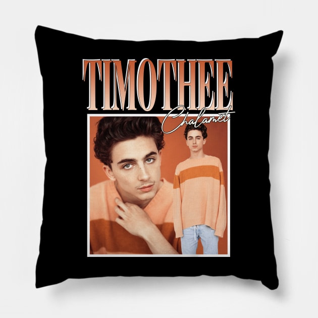 Timothee Chalamet Pillow by TeesBySilvia