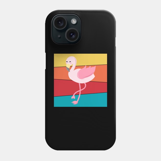 Colorful Flamingo Phone Case by Imutobi