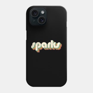 Vintage Sparks Rainbow Letters Distressed Style Phone Case