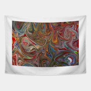 Colorful abstract liquid color background Tapestry