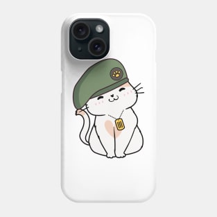Green Beret Persian Cat Phone Case
