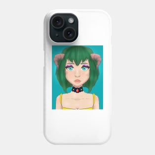 horned woman Phone Case