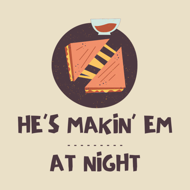 He's Makin 'Em At Night by TexasToons