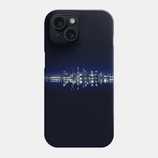 Panorama city in night Phone Case