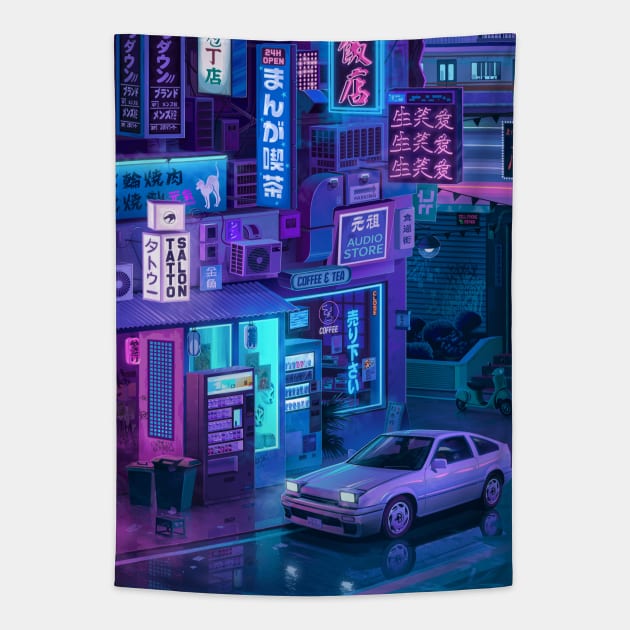 Tokyo Night Tapestry by Mr.Melville