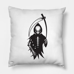 Grim Reaper and Scythe Pillow