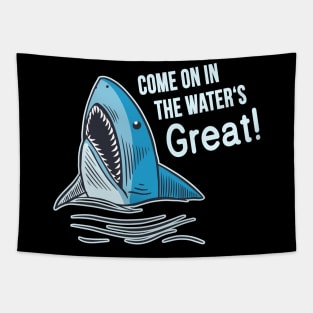 Great Water funny Shark Tapestry