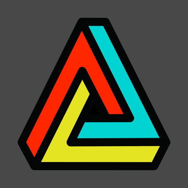 3D Penrose Impossible Triangle by Pixel On Fire