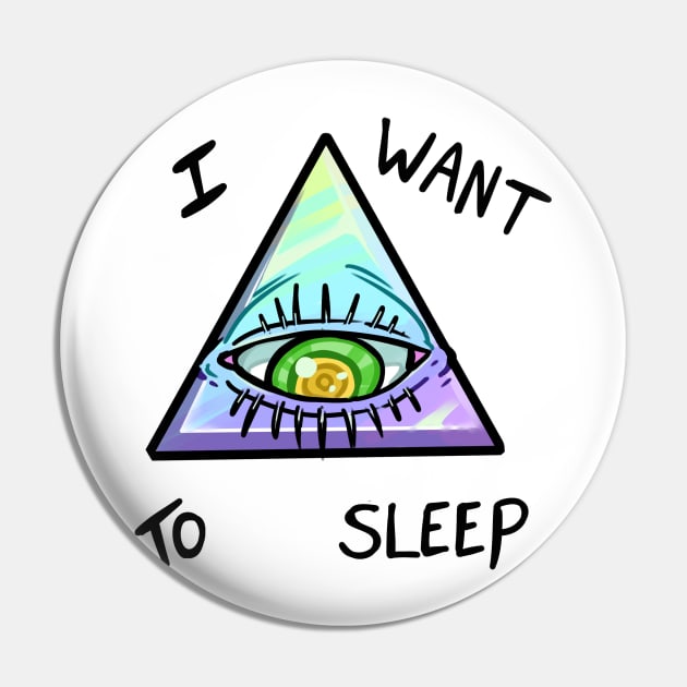 Tired Illuminati Pin by Jugglingdino