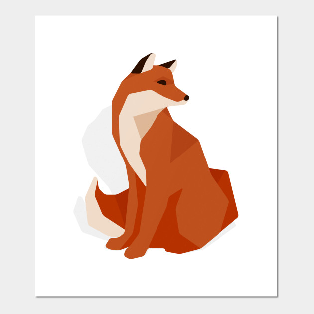Polygonal Fox Geometric Fox Beautiful Colorful Abstract Fox Posters And Art Prints Teepublic
