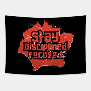 Stay Disciplined Focused Tapestry