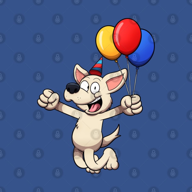 Labrador Dog Celebrating Birthday by TheMaskedTooner