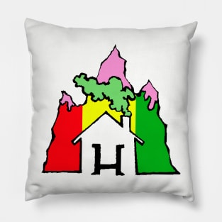 Hurbanation Three Peaks (Pink) Pillow