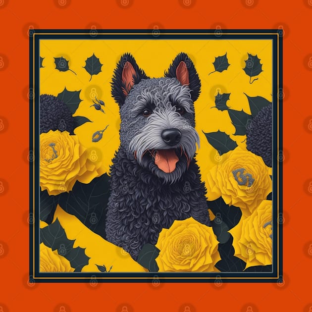 Рumi dog. Style vector (yellow version 2 pumi dog) by xlhombat