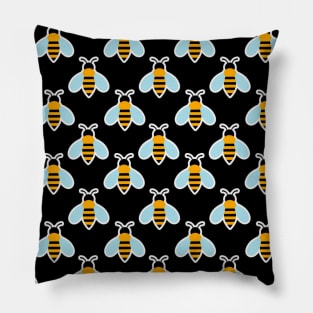 Vintage Bees Pattern Pillow