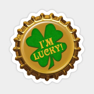 St. Patrick's Day Magnet and Sticker | I'm Lucky by Cherie(c)2022 Magnet