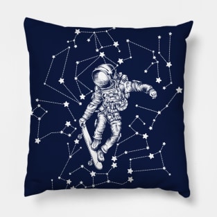 Astronaut and Constellations Pillow