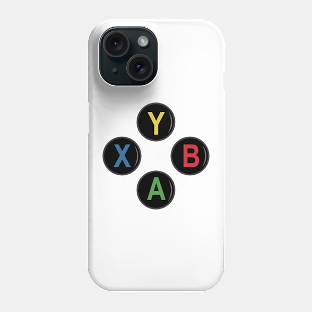 XBox Controller Buttons Phone Case by LunarFlareStudios