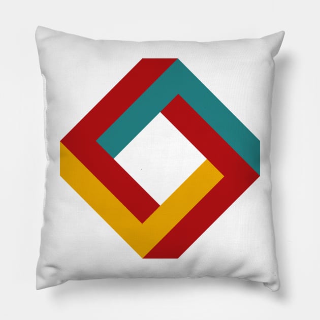 Impossible Shape Pillow by n23tees