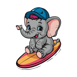 Baby Elephant Surfer T-Shirt