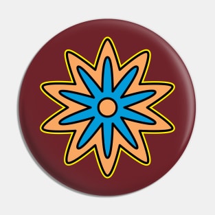 Daisy Age Cartoon Flower Pin