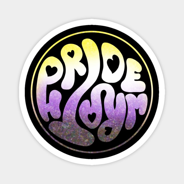 Pride and Wrath (Enby / Non-binary pride) Magnet by Labrattish