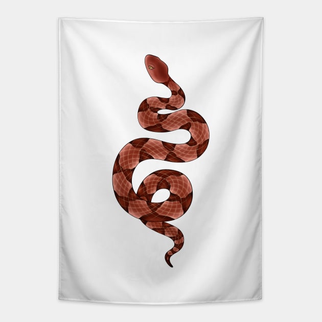 Copperhead Snake Tapestry by NicoleDowning