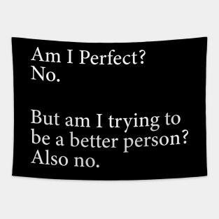 Am I Perfect? No. Funny Tapestry